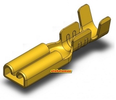 300 Adet Mesa Td2114 Küçük Dişi Fiş Kablo Ucu, 6.3mm (sf2d)