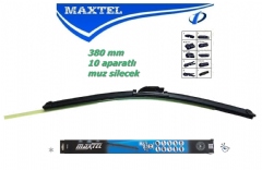 MAXTEL 380mm Muz Tip Standart Silecek Süpürgesi 10 Aparatlı