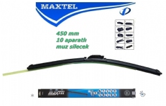 MAXTEL 450mm Muz Tip Standart Silecek Süpürgesi 10 Aparatlı