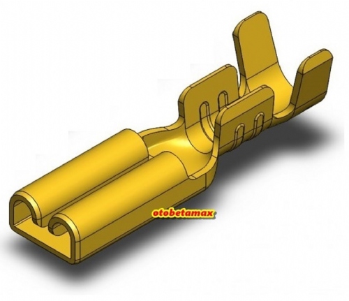 100 Adet Mesa Td2114 Küçük Dişi Fiş Kablo Ucu, 6.3mm (sf2d)